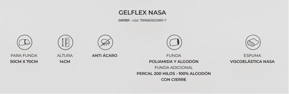 ALMOHADA VISCOLASTICA CON GEL 50CM X 70CM - Imagen 5